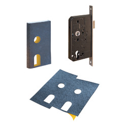 Exitex Intumescent Kit for Zoo DIN Sashlocks - FD30 & FD60 - 55-60mm Backset