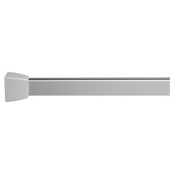 Croydex Shower Rail - L Shaped - Professional Profile 800-1000mm Length - Silver