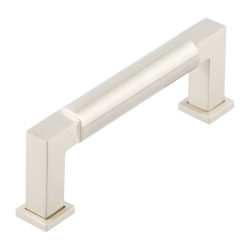 Burlington by Frelan Westminster 17.5mm D-Bar Cabinet Pull Handle - 96mm c/c - Satin Nickel
