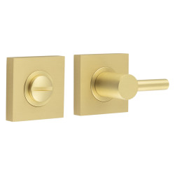 Burlington by Frelan Easy Turn & Release with Square Plain Rose - 50 x 50mm - Satin Brass