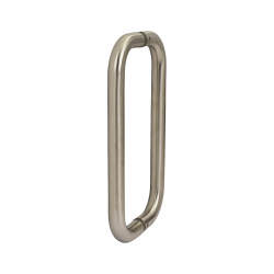 Altro 19mm D-Bar Door Pull Handle - Back to Back - 229mm Centres - Satin Stainless Steel