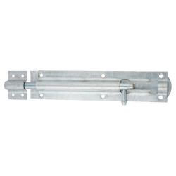 Traditional Tower Gate Bolt - Straight - 160mm Length - Galvanised