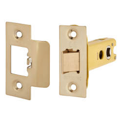 Altro Heavy Duty Tubular Latch - 78mm Case - 57mm Backset - Square - PVD Brass