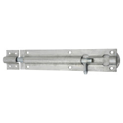 Traditional Tower Gate Bolt - Straight - 208mm Length - Galvanised
