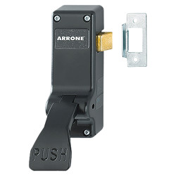 Arrone AR883 Single Door Push Pad Latch - Timber/Metal Door - Matt Black
