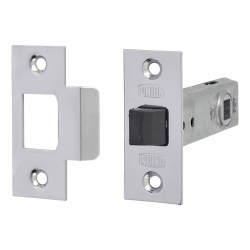 UNION 2648 Tubular Mortice Latch - 80mm Case - 57mm Backset - Square - Silver Enamel