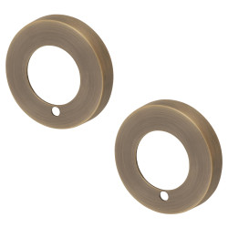 Jigtech Privacy Rose Cover - 52mm Diameter - Matt Antique Brass