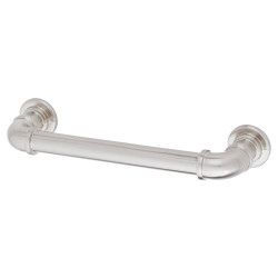 Altro 6mm Pipe Style D-Bar Cabinet Pull Handle - 128mm Centres - Satin Nickel