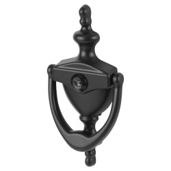 Arrone AR727K Traditional Urn Door Knocker With Viewer - 151 x 76mm - Black
