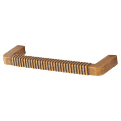 Altro Buxton 9mm D-Bar Cabinet Pull Handle - 96mm Centres - Antique Brass