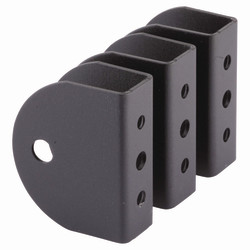 Premier Wall/Panel Bracket - 17-21mm Panels - Black Fine Textured - Pack of 3