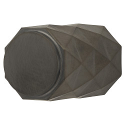 Alexander & Wilks Diamond Cut Cylinder Cabinet Knob - 20mm Diameter - PVD Dark Bronze