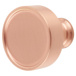 Heritage Brass by M Marcus Florence Round Cabinet Knob - 32mm Diameter - Satin Rose Gold