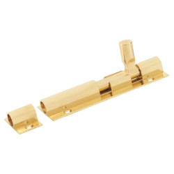 Altro Straight Barrel Bolt - 100 x 32mm - Polished Brass