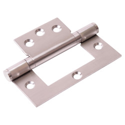 Ball Bearing Flush Door Hinge - 102 x 74 x 2.5mm - Satin Stainless Steel - Pair