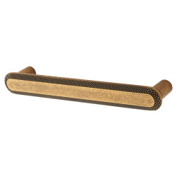 Hampstead Morley 19mm Bobbled D-Bar Cabinet Pull Handle - 1219mm Centres - Antique Brass