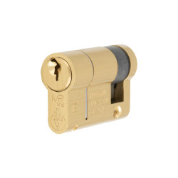 Eurospec 1 Star 6 Pin 46mm Euro Single Cylinder - 36 + 10mm - Satin Brass - Keyed to Differ