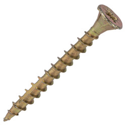 Reisser Cutter Pozi Countersunk Wood Screws - 5.0 x 55mm - Yellow Zinc - Pack of 200