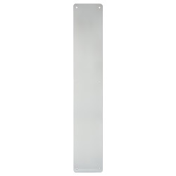 Touchpoint Aluminium Plain Finger Plate - 600 x 100 x 1.5mm - Satin Anodised