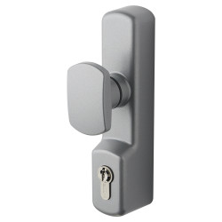 Exidor 326EC Outside Access Device - Oval Knob - Silver