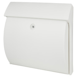 Burg Wachter Classic Plastic Postbox - 375 x 384 x 145mm - White