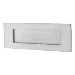 Letter Plate - 205 x 75mm - Satin Chrome
