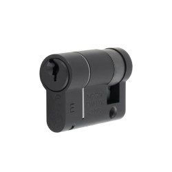 Eurospec 1 Star 6 Pin 46mm Euro Single Cylinder - 36 + 10mm - Matt Black - Keyed to Differ