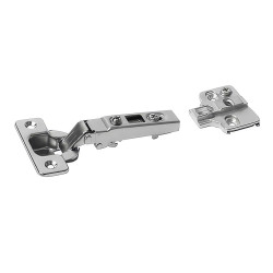 Klug Clip-On Cabinet Hinge - 110° - Overlay - Zinc Plated - Pack of 100 Pairs