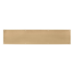 Hampstead Solid Brass Kick Plate / Finger Plate - Made to Measure - 1.2mm - Polished