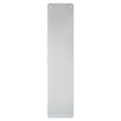 Touchpoint Aluminium Plain Finger Plate - 450 x 100 x 1.5mm - Satin Anodised