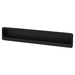 Altro Alton Rectangular Flush Cabinet Pull Handle - 177 x 33mm - Matt Black