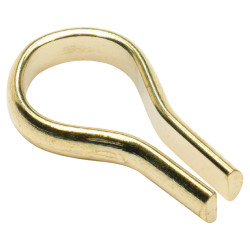 Touchpoint Banjo Bookcase Steel Stud - 25 x 12 x 5mm - Polished Brass - Pack of 50