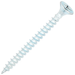 SiDAX General Purpose Pozi Countersunk Wood Screws - 4.0 x 45mm - Zinc Plated - Pack of 200