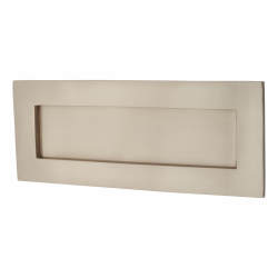 Letter Plate - 254 x 102mm - Satin Nickel