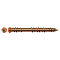 SPAX T-Star Plus Cylindrical Head Decking Screw - 5.0 x 60mm - A2 Antique Stainless Steel - Pack 100
