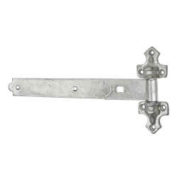 Light Duty Reversible Hook & Band Gate Hinge - 350 x 45mm - Galvanised - Pair