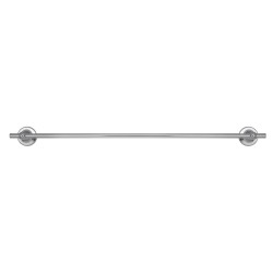 Croydex Romsey Round Towel Rail - 53 x 690 x 73mm - Polished Chrome