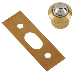 Touchpoint Bales Roller Ball Catch - 10 x 12 x 14mm - Polished Brass - Pack of 10
