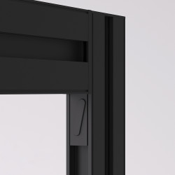 Emuca Zero Profile Joining Kit - Black - Each