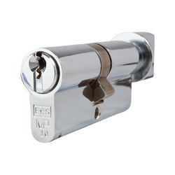 Eurospec 10 Pin 70mm Euro Thumbturn Cylinder - 35mm Turn + 35mm - Polished Chrome - Master Keyed