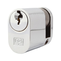 Eurospec 5 Pin 40mm Oval Single Cylinder - 30 + 10mm - Polished Chrome - Keyed to Differ