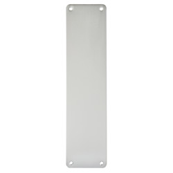 Touchpoint Aluminium Plain Finger Plate - 300 x 75 x 1.5mm - Satin