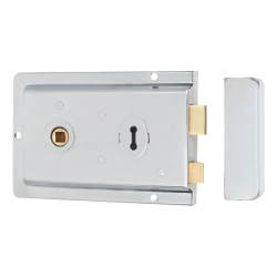 Altro Flanged Rim Sashlock - 155 x 105mm - Polished Chrome