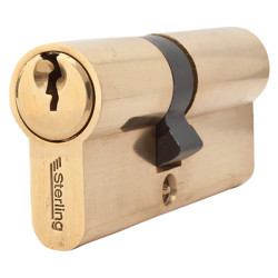 Touchpoint 5 Pin 70mm Euro Double Cylinder - 30 + 40mm - Polished Brass - Keyed to Differ