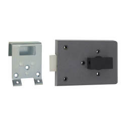 Fire Brigade FB4 Rim Slam Lock - 110mm Case - 45mm Backset - Right Hand - Open In - Silver