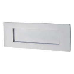 Letter Plate - 205 x 75mm - Polished Chrome