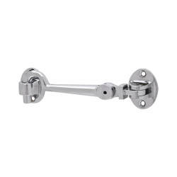 Hampstead Heavy Duty Cabin Hook & Eye - 100mm Length - Polished Chrome