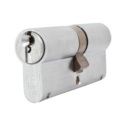 Eurospec 10 Pin 70mm Euro Double Cylinder - 35 + 35mm - Satin Chrome - Keyed Alike