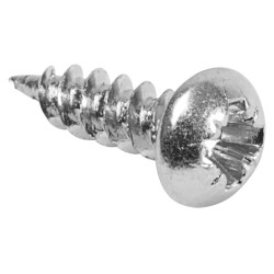 TIMCO Twin Threaded Pozi Round Head Wood Screws - 6 x 1/2" - Zinc Plated - Pack of 200