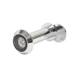 D&E Wide Angle 180° Door Viewer - Door Thickness 50-70mm - Polished Chrome